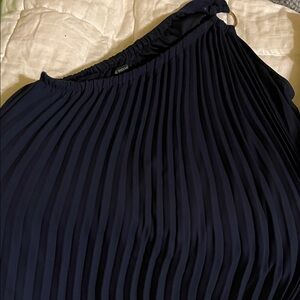 Lane Bryant Navy Pleated dress